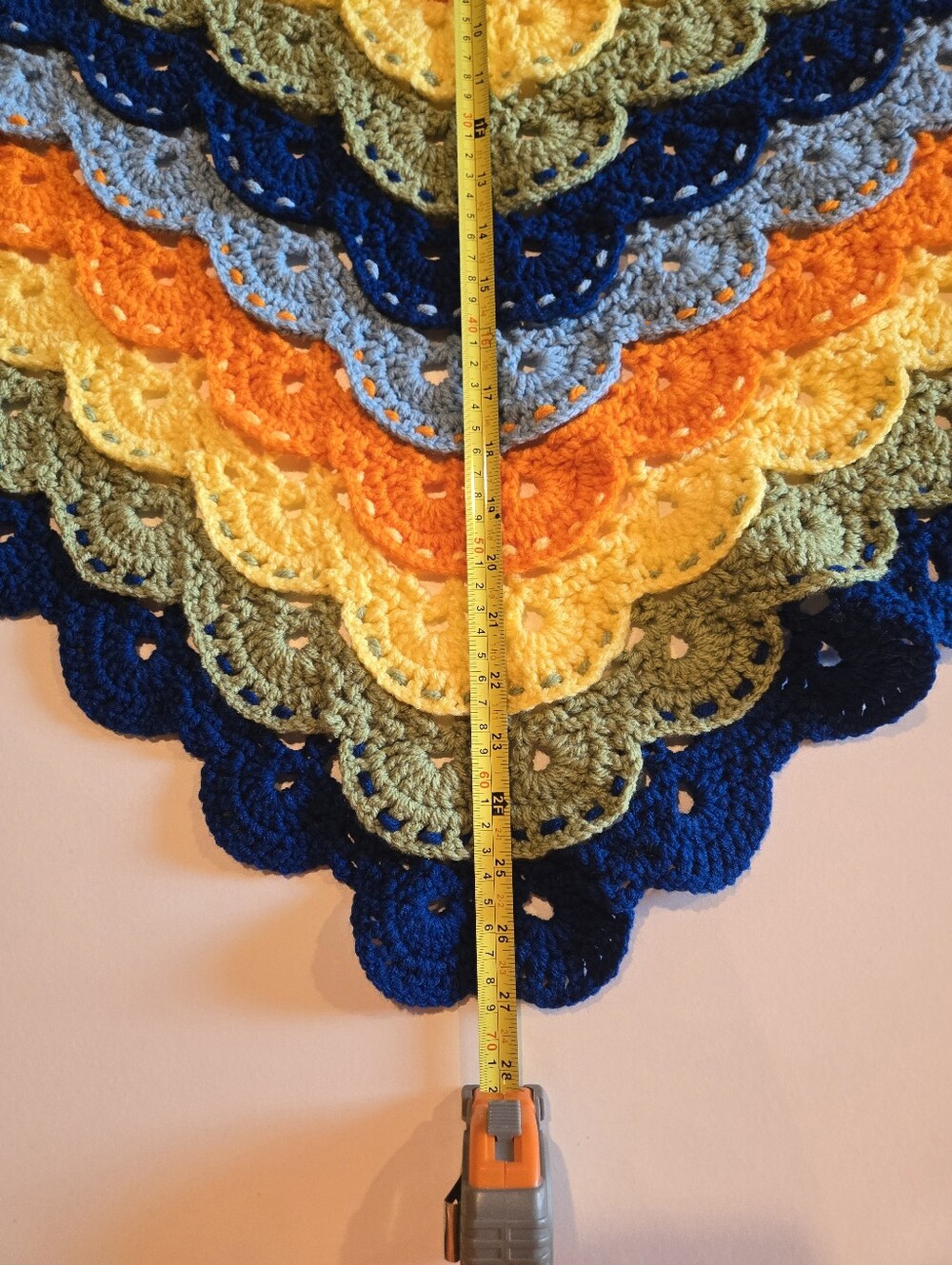 Handmade Crochet Virus Shawl Wrap - Picture 3 of 11
